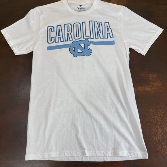 UNC University of North Carolina White t-shirt small Fanatics sportswear NC Blue - Picture 4 of 12